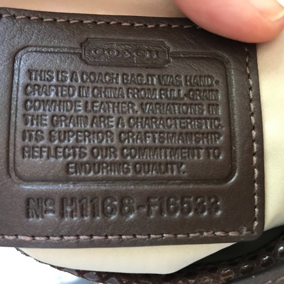 Coach Penelope Gold and Brown Soft Mill Cowhide Leather Bag - Picture 7 of 9